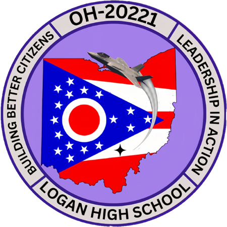 Logan High School Air Force JROTC unit badge, OH-20221